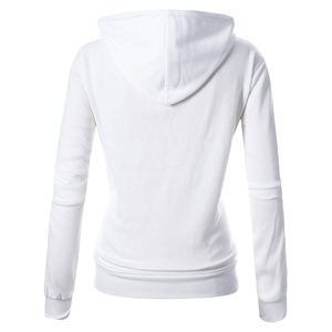 Sudaderas con Capucha de Forro Polar para Mujer, Corte Ajustado, Manga Larga, con Cremallera, Logotipo Personalizado, Secado Rápido, Transpirables, 100% Algodón, para Invierno - Product Image 2
