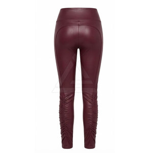 Leggings en cuir pour femmes, à la mode, taille élastique, coupe skinny, pour les tenues de fête, décontractées, de voyage et streetwear - Product Image 2