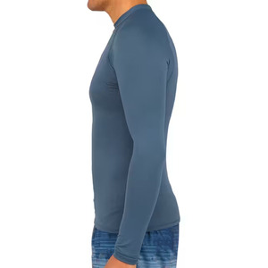 Nouveaux designs de rashguards pour hommes, logo/couleur personnalisés, respirants, confortables, haute qualité, anti-rides, en promotion. - Product Image 2