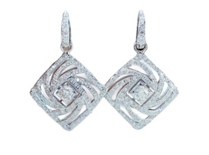 Customized <b>Sterling</b> <b>Silver</b> Moissanite Stud <b>Earrings</b> White Gold Plating Beautiful <b>Pearl</b> Pendant Hip Hop Jewelry Wedding Gift Her - Product Image 2