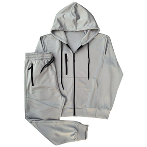 Conjunto Deportivo Personalizado para Hombre de 2 Piezas, Sudadera con Capucha y Pantalones Jogger Estampados, 100% Algodón, Resistente al Viento, con Cremallera Completa, Ropa de Invierno - Product Image 2