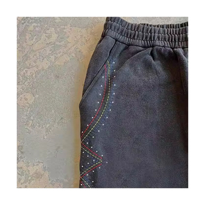 Pantalon de survêtement en toile pour homme, taille mi-haute, coupe droite, tendance, écologique, respirant, séchage rapide, pour les professionnels de la vente en gros - Product Image 6