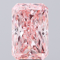 Diamante Rosa de 1 Quilate, Corte Radiante, Cultivado en Laboratorio, Claridad VS2, Color Fantasía, Diamante Suelto, Certificado IGI, Venta al Por Mayor