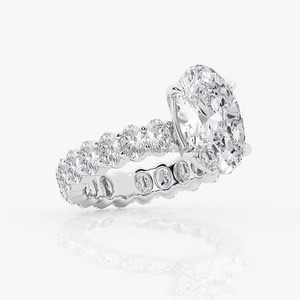 Igi/gia Lab เติบโตวินเทจ14K สีเหลืองทองงานแต่งงาน/แหวนหมั้นเพชรกลมตัดเหมาะสำหรับทุกเพศของขวัญวันครบรอบและงานปาร์ตี้ - Product Image 6