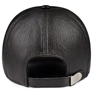 High Quality Custom Logo Unisex Leather <b>Baseball</b> <b>Caps</b> Breathable Waterproof Adjustable Solid Canvas Sports Casual Style 6-Panel - Product Image 5