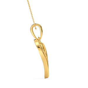 สร้อยคอประดับเพชรรูปหัวใจคู่แบบเปิด - Product Image 3