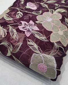 Tela de bordado malté, telas textiles, tela de encaje, tela de organza para marcas de moda, abastecimiento de prendas de vestir, venta al por mayor, exportación a granel, compra - Product Image 1