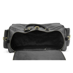 กระเป๋าเดินทางหนังแท้พรีเมียม น้ำหนักเบา พกพาสะดวก สไตล์วินเทจ กระเป๋าถือขนาดใหญ่สำหรับเดินทางช่วงสุดสัปดาห์ พร้อมหูหิ้ว - Product Image 5