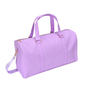 Sac de voyage unisexe personnalisé en toile rose avec logo, idéal pour le sport et les week-ends, pour femmes et hommes, vente en gros - Product Image 5