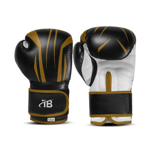 Professional Made Genuine Leather Adult Boxing Gloves with Moisture Wicking and <b>Hook</b> & Loop Closure Customizable for Training - Product Image 1