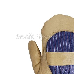 Gants en cuir véritable chinois, mitaines chaudes d'hiver, thermiques pour hommes et femmes, décontractés, pour tous les jours, pour les voyages en plein air, mitaines simples - Product Image 4