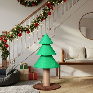 Tiragraffi per Gatti a Forma di Albero di Natale da 31,5 Pollici, Grande Tiragraffi per Gatti da Interno con Sisal, Comoda Torre Tiragraffi per Gatti - Product Image 5