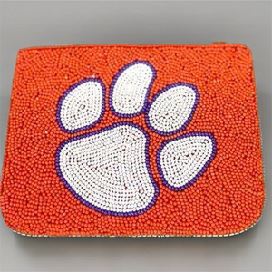 Wholesale Astros Gameday Beaded <b>Coin</b> <b>Purse</b> Zipper Closure Eco-Friendly Stylish Vintage Fashionable Lady Accessory - Product Image 3