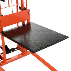 Carrello Elevatore Manuale con Verricello, Altezza Massima di Sollevamento 42.9, Capacità 330 Libbre, Carrello Portapallet Multifunzionale, Sollevatore di Materiali con Verricello, Portata Nominale 3 Tonnellate - Product Image 3