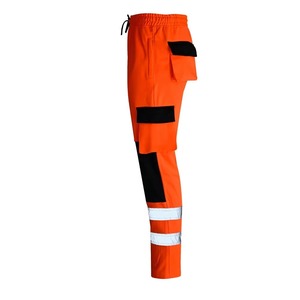 Hi-Vis Anti-Static Safety Pants Waterproof Fluorescent Multi-Pocket Safety Pants - Product Image 4