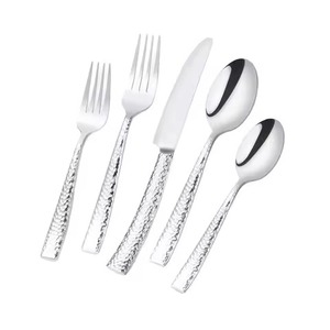 <b>Cutlery</b> Set Mirror Polish Tapered Handle Stainless Steel 5pcs Executive Hotel Banquet Tableware <b>Cutlery</b> Set - Product Image 4