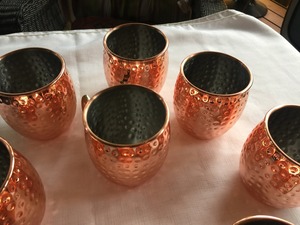 NJO Durable <b>Copper</b> <b>Mug</b> with Handle Eco Friendly Contemporary Design for Moscow Mule Vodka Bar Accessories Parties usage - Product Image 1