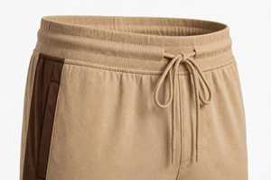 PADA <b>PRIME</b> Camel Brown Color Block Tracksuit Set Breathable Lightweight Long Sleeve Crew Neck Top Full Length - Product Image 4