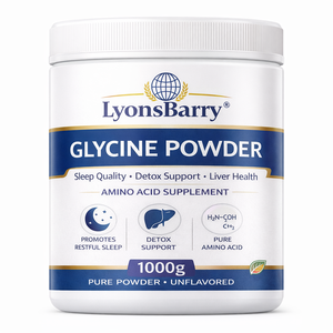 Glicina en Polvo, Suplemento de Aminoácidos para la Calidad del Sueño, Apoyo a la Desintoxicación y Salud del Hígado, Proveedor Certificado OEM GMP - Product Image 1