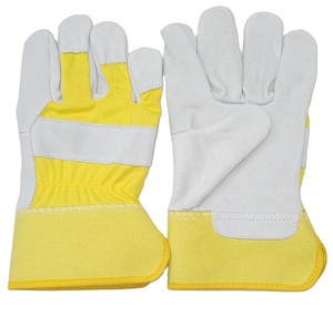 Gants en cuir de vachette fendus de vache lourde avec dos en cuir Produit de qualité supérieure Gants de sécurité canadiens pour la sécurité des mains - Product Image 2
