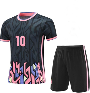 Ropa deportiva, camiseta de fútbol para adultos, camisa de tela importada para hombre, pantalones cortos, 100% poliéster, uniforme de fútbol con impresión avanzada - Product Image 1