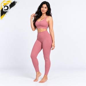 Conjunto de Yoga Moderno para Mujer, Material Flexible, Ajuste Soportativo para Fitness, Yoga, Ejercicio, Entrenamiento y Actividades al Aire Libre - Product Image 4