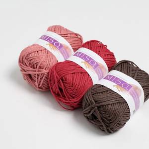 hilos para <b>crochet</b> seda algodón Miso Abaca Cotton <b>Crochet</b> Yarn for Hand Knitting 50g Ball fiber yarn - Product Image 3