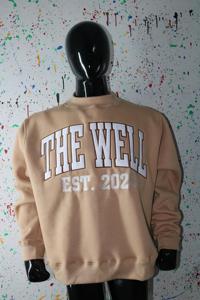 Sudadera THE WELL con cuello simulado, 450 GSM, bordado con nombre personalizado, corte holgado, 100% algodón, felpa francesa. - Product Image 5