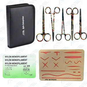 Stainless Steel <b>Suture</b> <b>Kit</b> Forceps Minor Surgery Training Curved <b>Suture</b> Pad Surgical Instruments Medical Surgical Instrument - Product Image 5