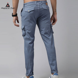 High Quality Men Joggers pant Streetwear Men Cargo Joggers Solid Color Men Cargo Joggers - Product Image 3