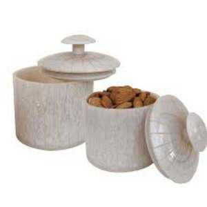 Craft Emporium Exports - Recipiente para Almacenamiento de Alimentos Hecho a Mano, Apilable, Apto para Lavavajillas, con Diseño de Flores de Resina - Product Image 2