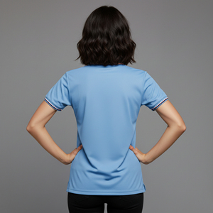 Camiseta Polo Personalizada para Mujer, Corte Ajustado, con Servicio OEM/ODM, Etiqueta Privada, Ropa Femenina, Camiseta Polo a la Moda - Product Image 3