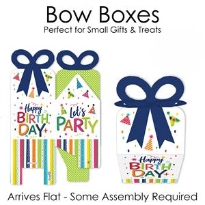 Boîte à cadeaux pour fête d'anniversaire TH CBB-553 avec poignée décorative en ruban et motif à pois vibrant pour les bonbons et les friandises - Product Image 5