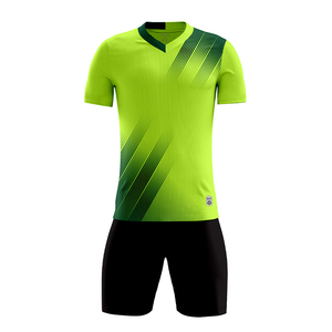 Ensemble d'uniformes de football à séchage rapide et respirant, maillot et short, tenue d'équipe, logo personnalisé, nom de l'équipe, OEM - Product Image 3