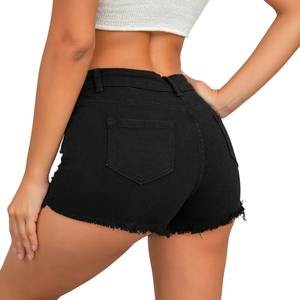 Nouvelle Collection Tendance : Short en Jean Uni pour Homme, Style Urbain, Taille Élastique, Respirant, Polyester/Coton, Short Chaud - Product Image 6