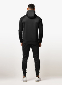 Trajes Deportivos Negros para Hombre al por Mayor, con Capucha y Cordones Personalizados de Marca, Transpirables, Hechos en Pakistán - Product Image 4