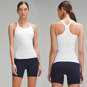 Gilet de sport et de yoga sans manches pour femme, respirant, à séchage rapide, avec soutien-gorge intégré, haut de sport et de fitness tendance - Product Image 1