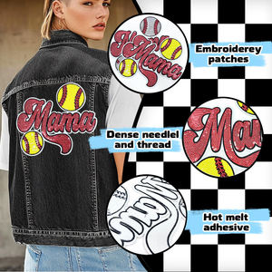 Factory Custom Embroidered Patches 3D <b>Puff</b> Logo Iron On Applique Badges for Clothing Caps <b>Bags</b> Hats OEM Wholesale - Product Image 5