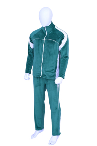 Top Selling 2026 Custom <b>Velour</b> <b>Tracksuit</b> Plus Size Casual Solid Premium Soft Touch Warm 2-Piece Full-Zip Jogging Set for Men - Product Image 3