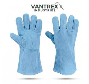 Guantes de Soldadura Personalizados de Cuero Vacuno Transpirable y Resistente al Calor, Guantes de Trabajo para Soldadores Más Vendidos en Pakistán - Product Image 5