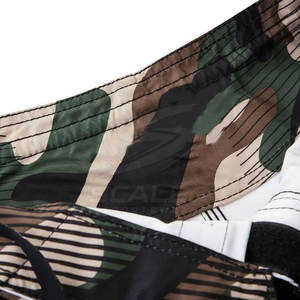 Shorts MMA de haute qualité en Spandex/Polyester avec logo frontal, respirants et à séchage rapide pour les entraînements et les séances de pratique en salle de sport pour hommes - Product Image 5