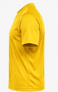 Index Apparel <b>Men's</b> Yellow Short Sleeve T-Shirt Regular Fit O-Neck Printed Quick Dry Casual Wear - Product Image 6