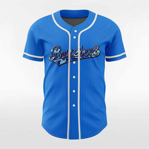Camiseta de Béisbol Unisex al por Mayor, Color Sólido, Sublimada, Corta, Transpirable, de Secado Rápido, Tallas Grandes, Uniforme de Equipo para Adultos, OEM - Product Image 3