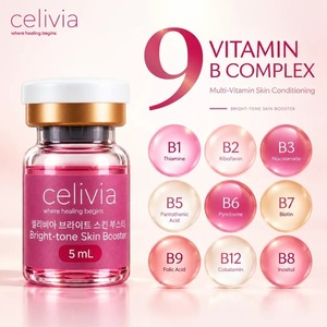 Suero SKIN BOOSTER CELIVIA BRIGHT TONE 5 mL, agentes iluminadores, hidratante, sin parabenos, beneficia la piel con hidratación profunda. - Product Image 1