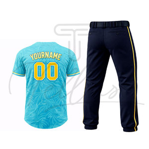 Uniforme de Béisbol Personalizado con Logotipo Impreso, Transpirable, de Manga Corta y Tallas Grandes para Hombre - Ropa de Equipo Más Vendida - Product Image 6