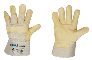 Guantes de Trabajo de Cuero de Grano de la Mejor Calidad para Trabajadores de la Construcción Profesionales, Montaje y Manipulación General, Disponibles para la Venta - Product Image 2