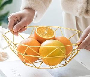 Decorative Black Metal Fruit <b>Basket</b> For Dining <b>Table</b> Centerpiece And Modern Kitchen Storage Solution - Product Image 5