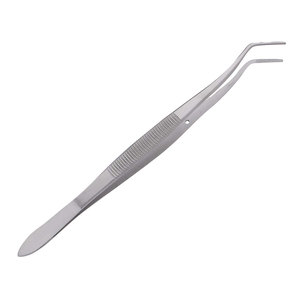 Pinzas dentales de algodón Meriam Foil, alicates de vendaje con punta angulada dentada, fórceps de acero inoxidable para ortodoncia y cirugía dental - Product Image 1