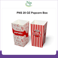 Boîtes à popcorn en papier de 20 oz, style seau, écologiques et jetables, de la meilleure qualité et les plus vendues, provenant d'un grossiste indien authentique.