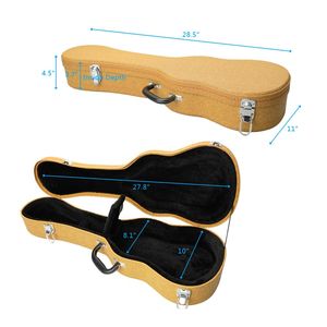 Custodia per Ukulele Tenore in Pelle di Alta Qualità da 26 Pollici Gialla - Sostituisce 77197354 - Product Image 4